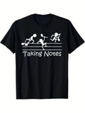 Vintage Treble Clef Sheet Music Graphic T-Shirt Funny Musician Humor Tee