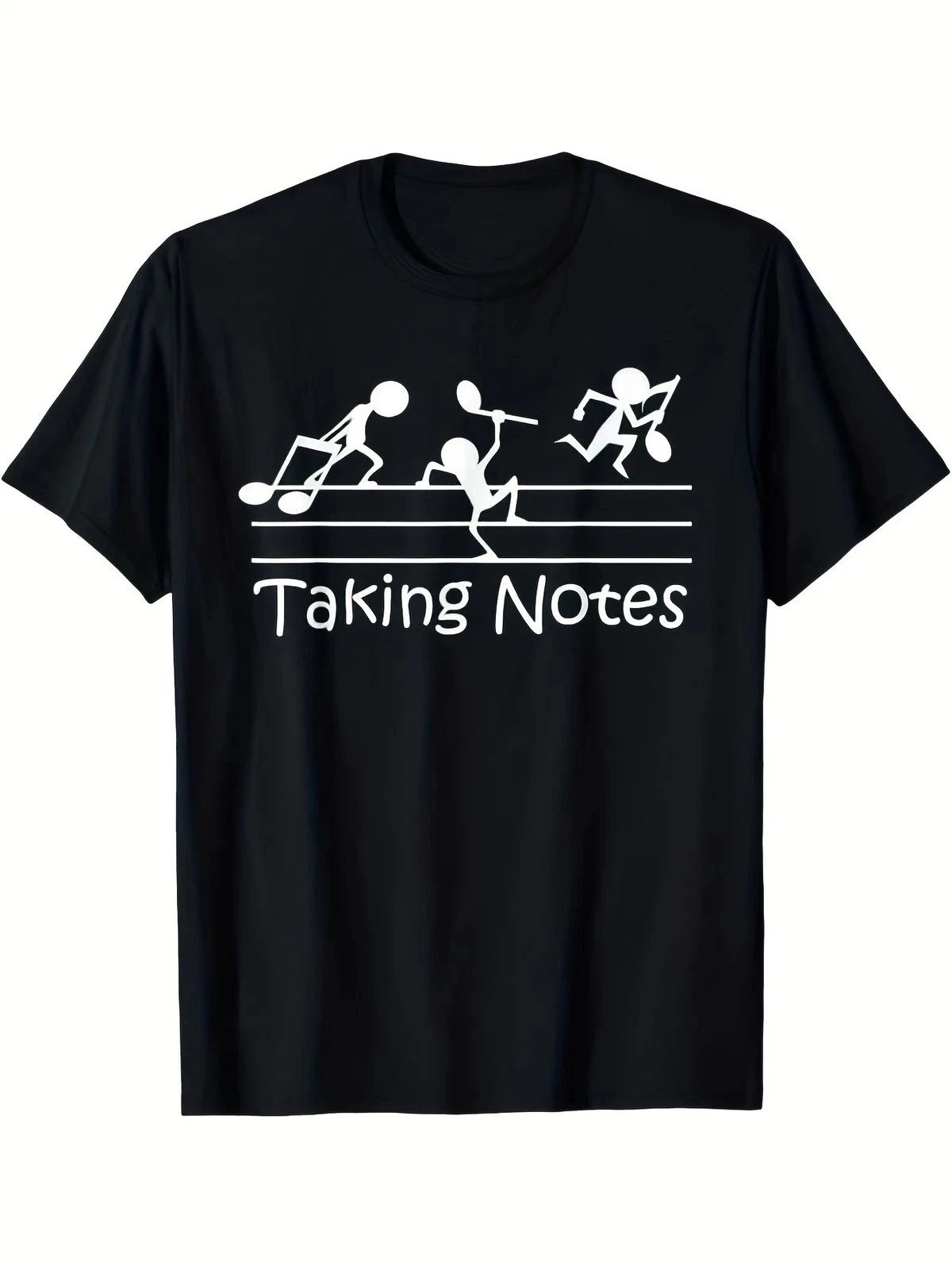 Vintage Treble Clef Sheet Music Graphic T-Shirt Funny Musician Humor Tee