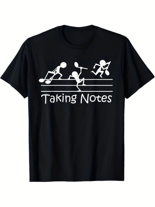 Vintage Treble Clef Sheet Music Graphic T-Shirt Funny Musician Humor Tee