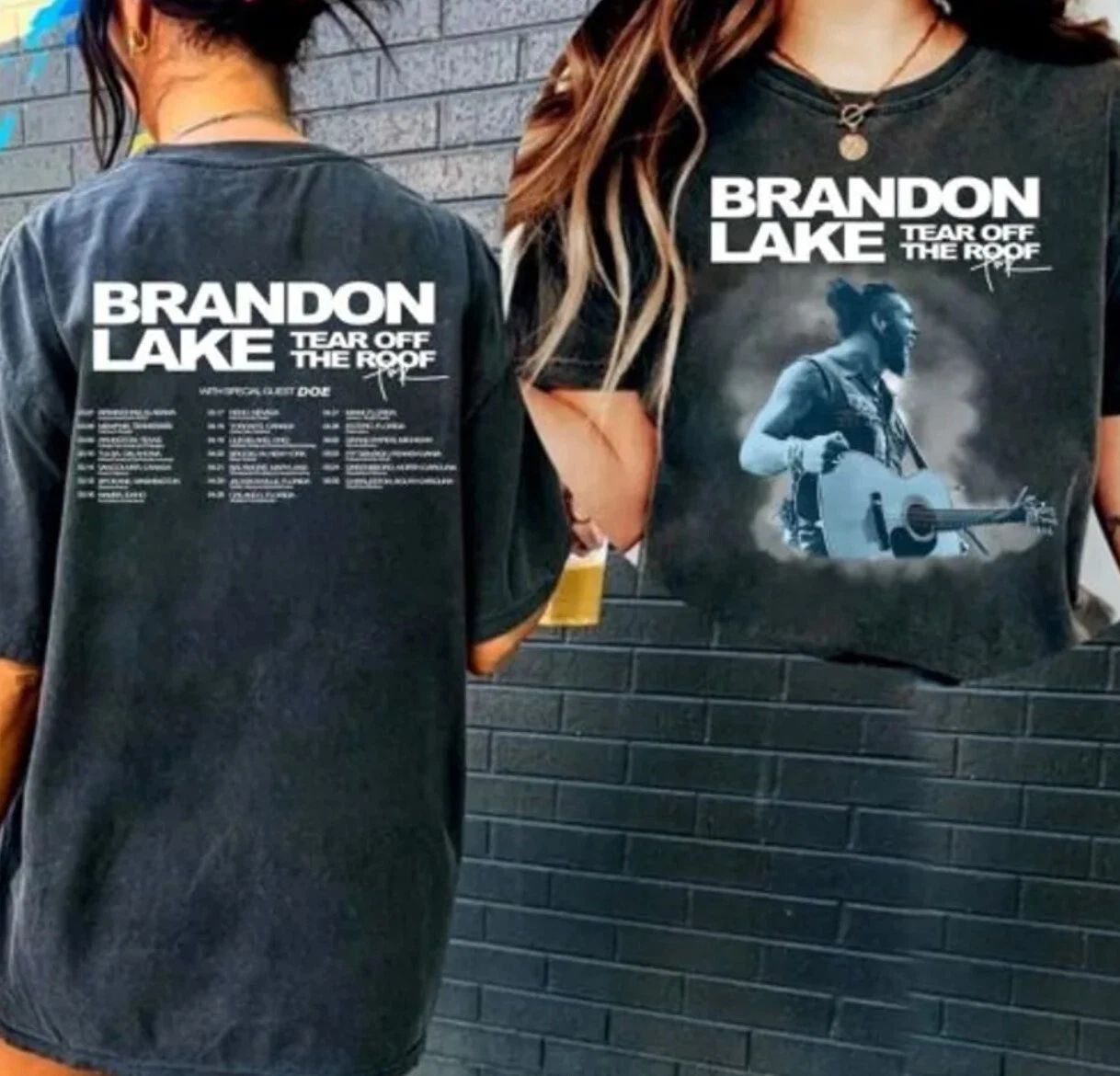 Brandon Lake Music Tour 2024 Graphic Tee Shirt, 2 sided t shirt