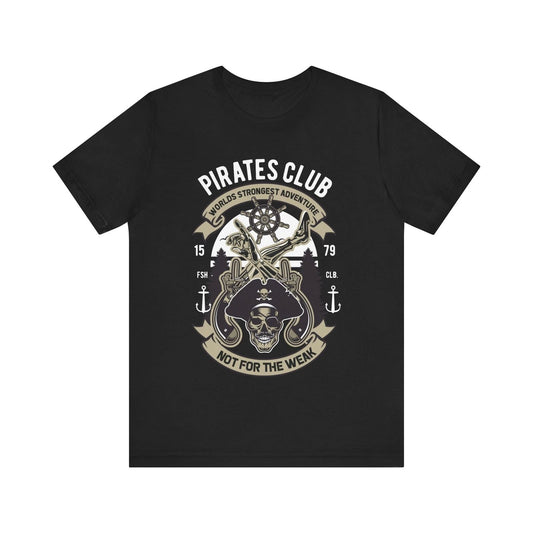 Funny Amputee Shirt,  Pirate Club Not for the weak  V1, Crew Neck T-Shirt