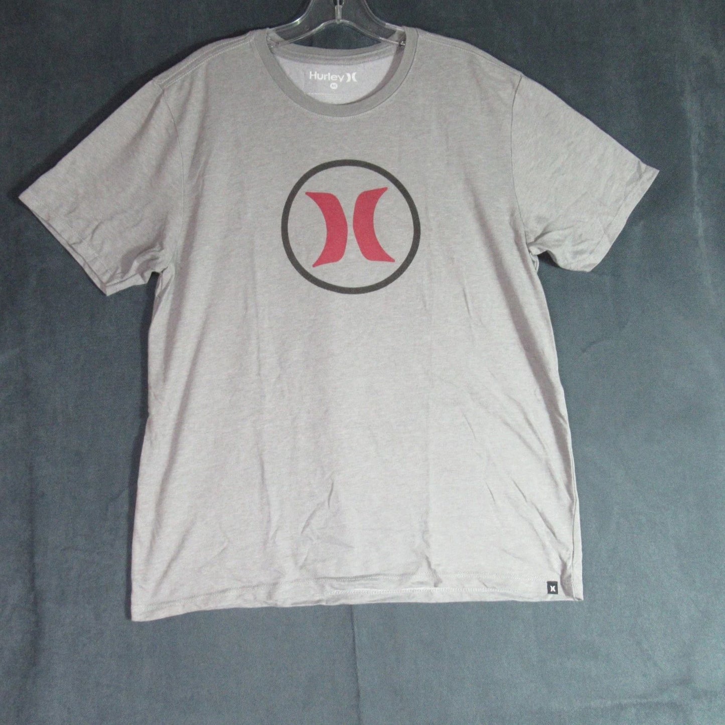 Hurley T Shirt Mens Medium Gray Short Sleeve Crew Neck Tee Skater Surf Casual