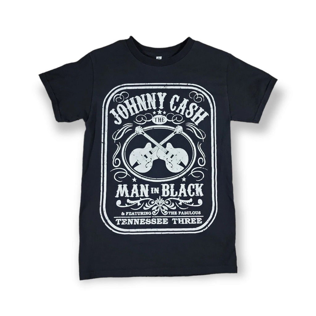 ASTYLE Heavy Weight Johnny Cash The Man In Black Black T Shirt Adult Size Small