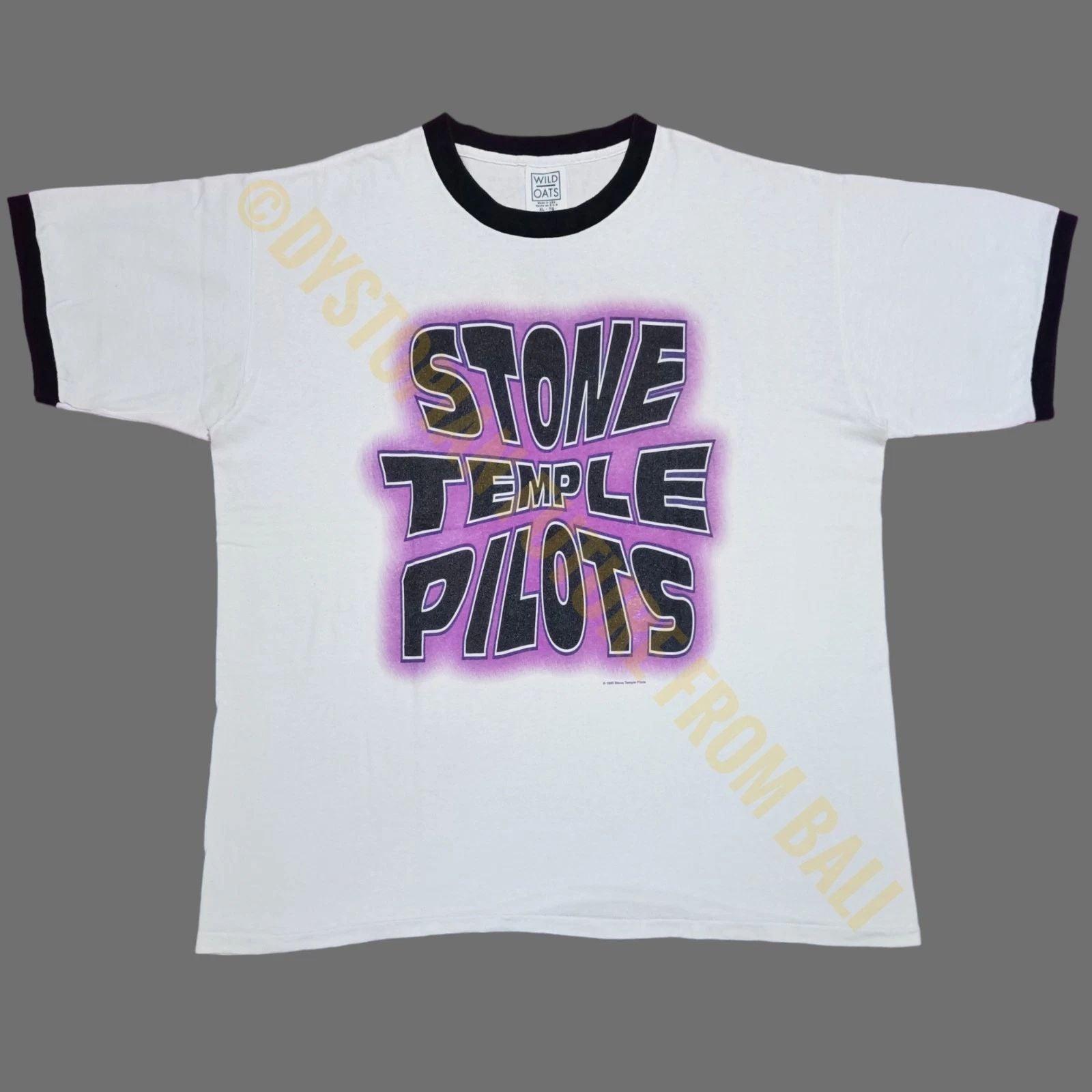 Vintage 1996 Stone Temple Pilots - North American Tour Ringer Band T-shirt