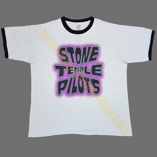 Vintage 1996 Stone Temple Pilots - North American Tour Ringer Band T-shirt
