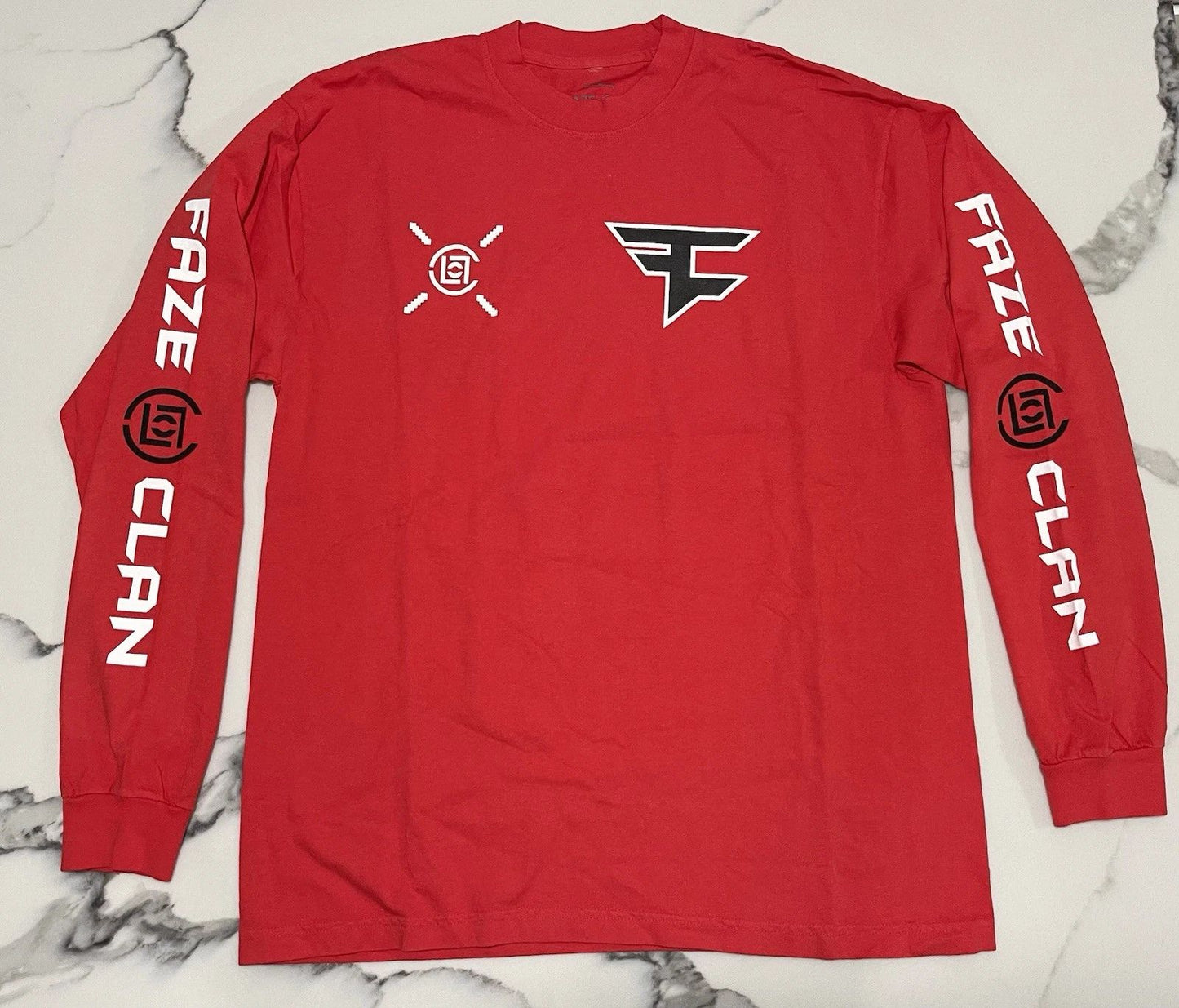 FAZE CLAN x CLOT COLLAB RED Long Sleeve Shirt