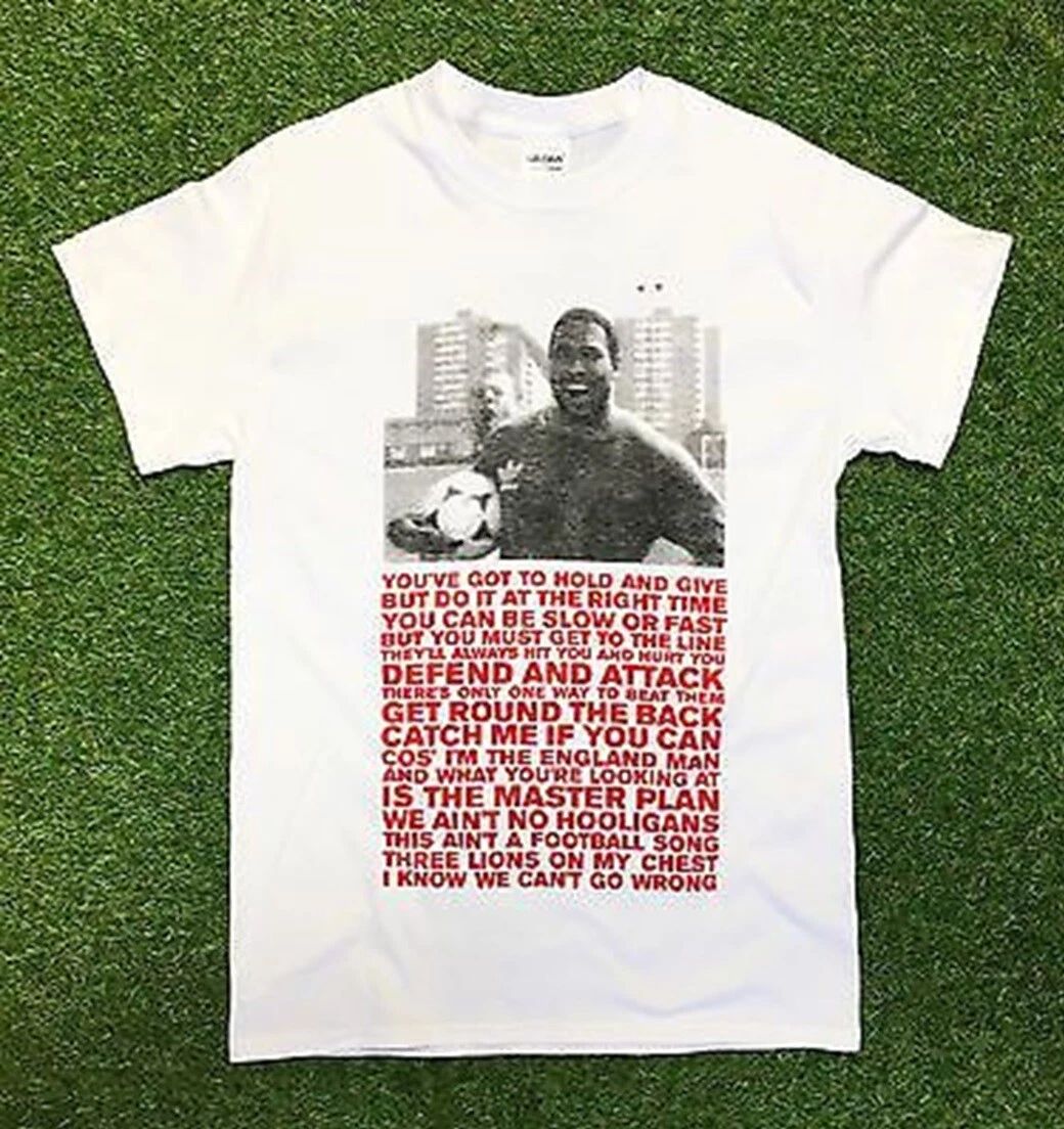 World In Motion T Shirt Its Coming Home Cult John Barnes England Football 1990