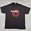 Banksyland Shirt Mens Large Black Red Graphic Graffiti Artist Banksy Street