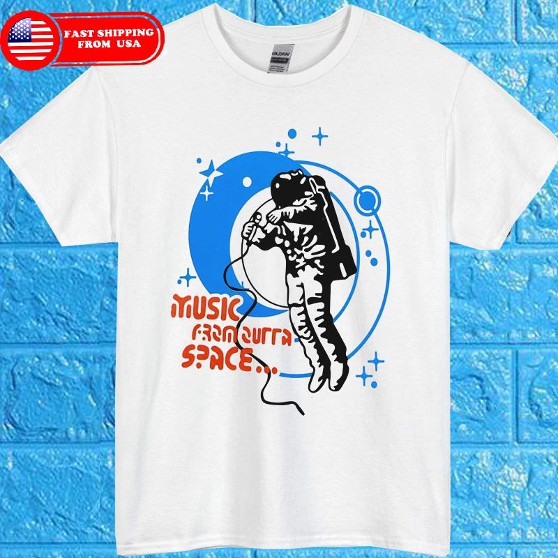 new Music From Outta Space white tshirt size L