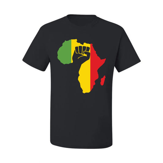 Black Power Africa Fist Pan African Pride Fashion Men Graphic Tshirt