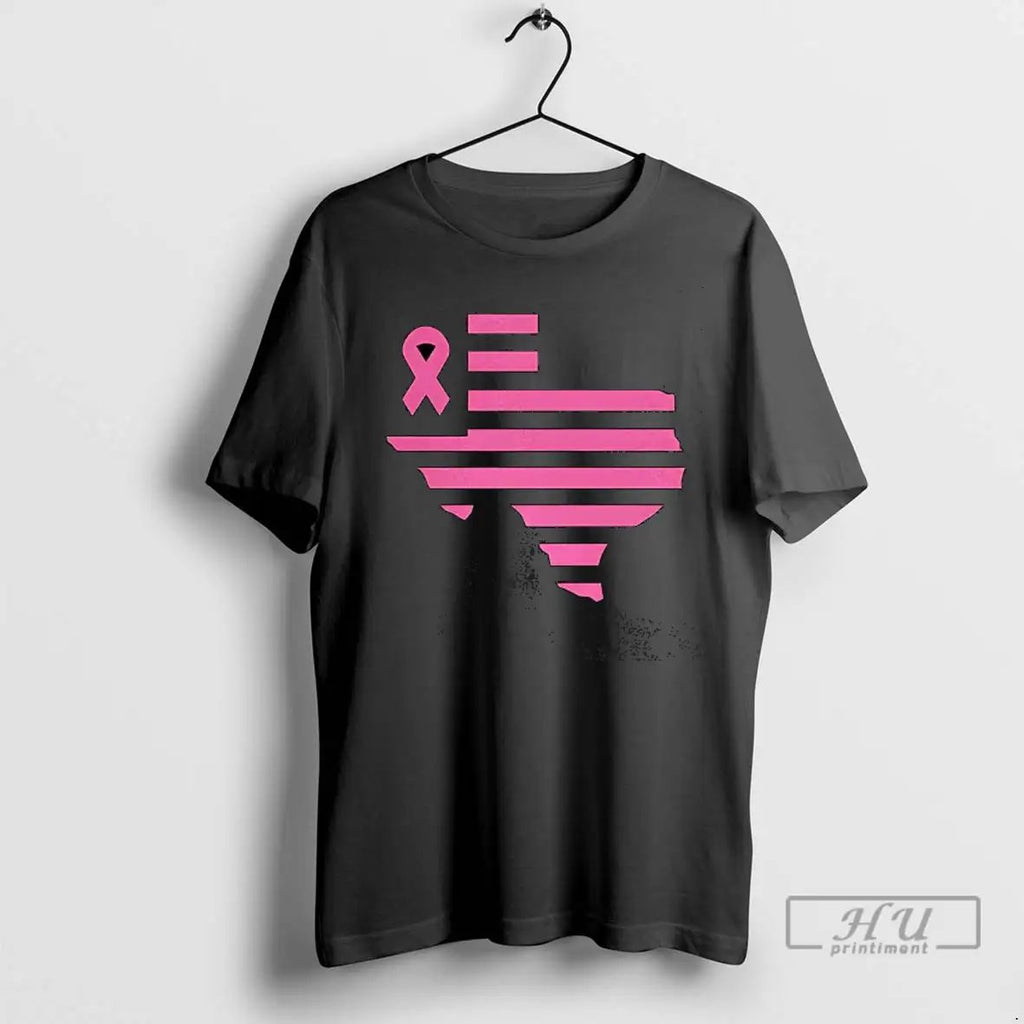 Trending Texas Stripes Of Strength Pink Ribbon T Shirts