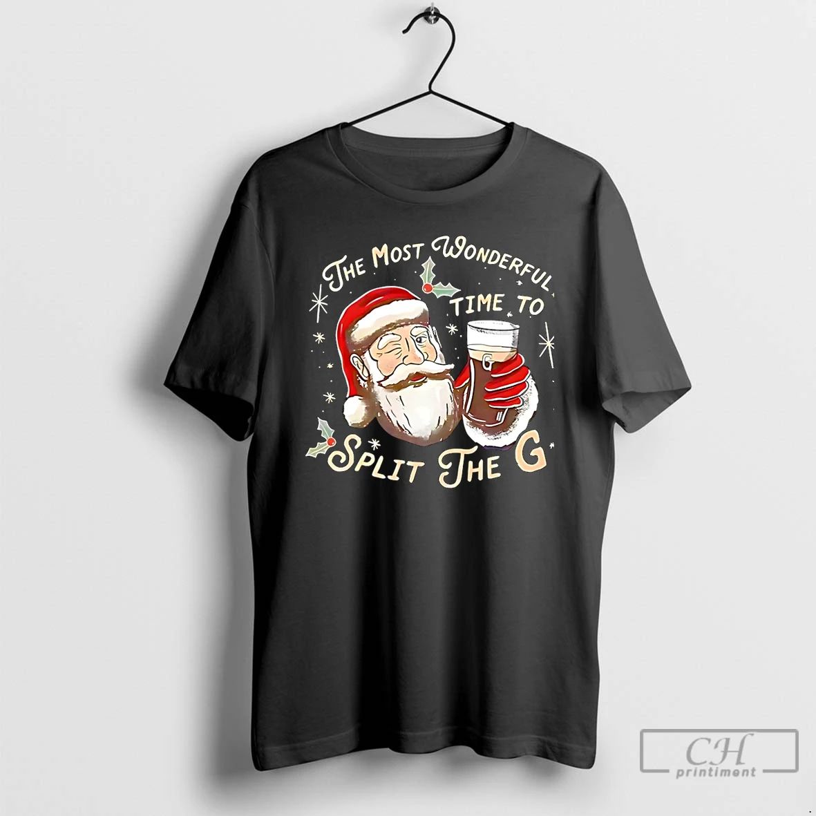 Premium Santa Claus The Most Wonderful Time To Split The G Christmas Christmas T Shirts
