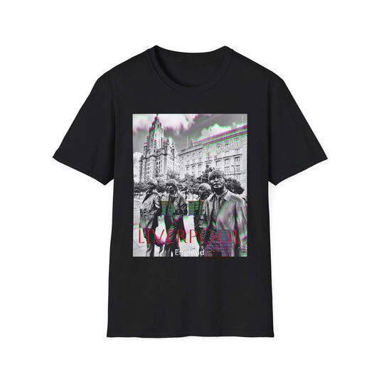 Liverpool England T-Shirt Black tee The beetles