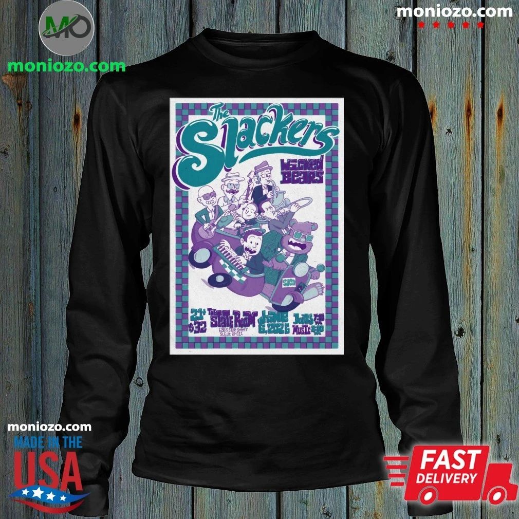 The Slackers Salt Lake City UT Tour On Jun 6 2026 Poster T-Shirt
