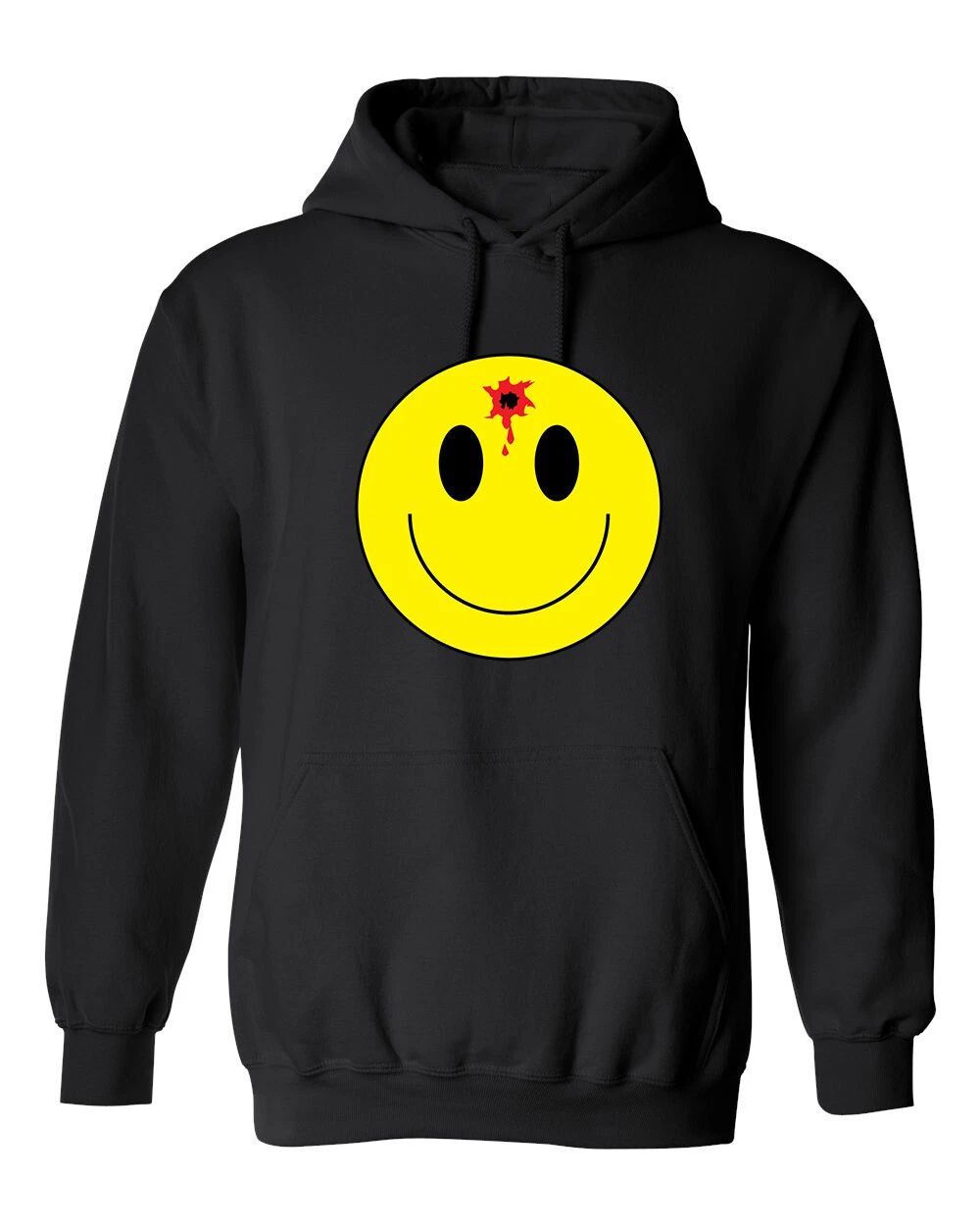 Bullet Smile Emoticon What You Graphics Novelty Sarcastic Humor Men's Hoodies