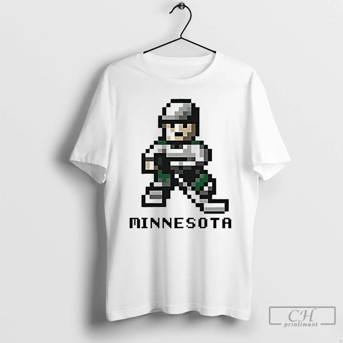 Classic Minnesota Wild Hockey 8 Bit Retro Baller T Shirts