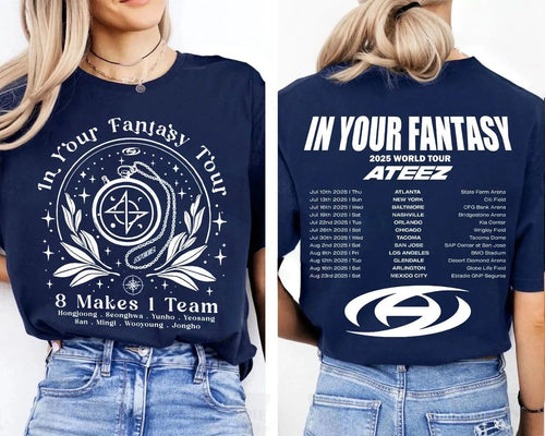 Ateez 2025 World Tour in Your Fantasy Retro Vintage Shirt T-Shirt