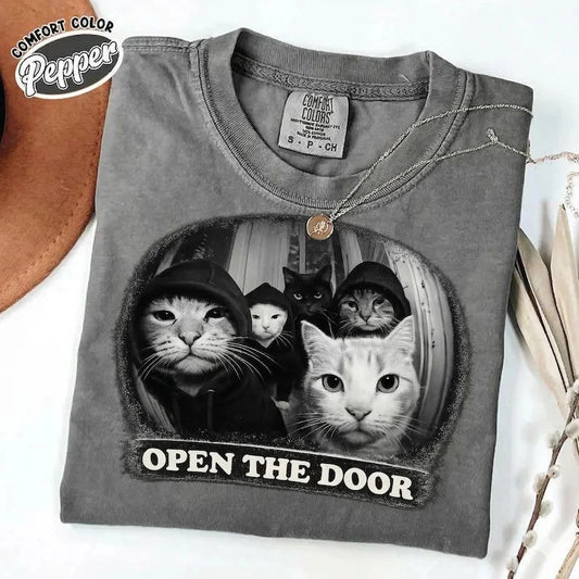 Funny Cat Gang Comfort Tee Cat Lover Humor Animal Gift Unisex