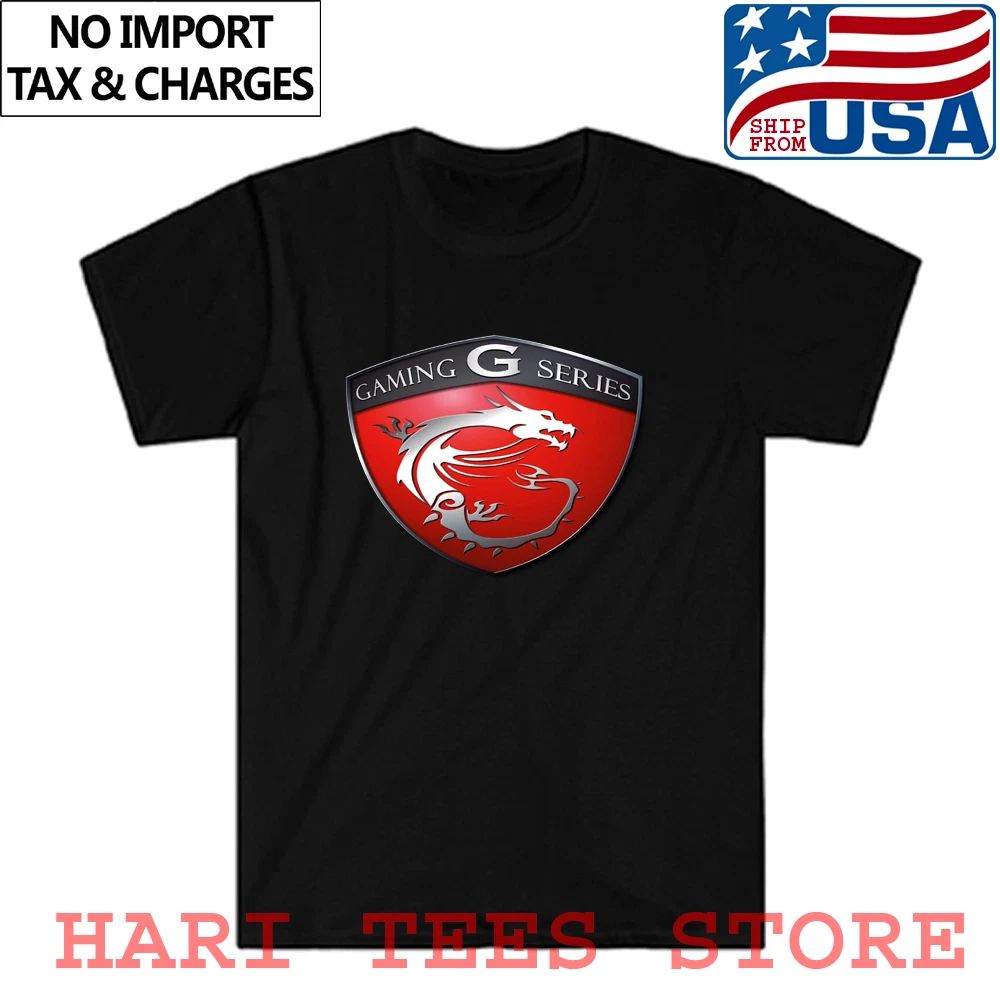 Gaming Series MSI Shield Men's Black Size S to 5XL