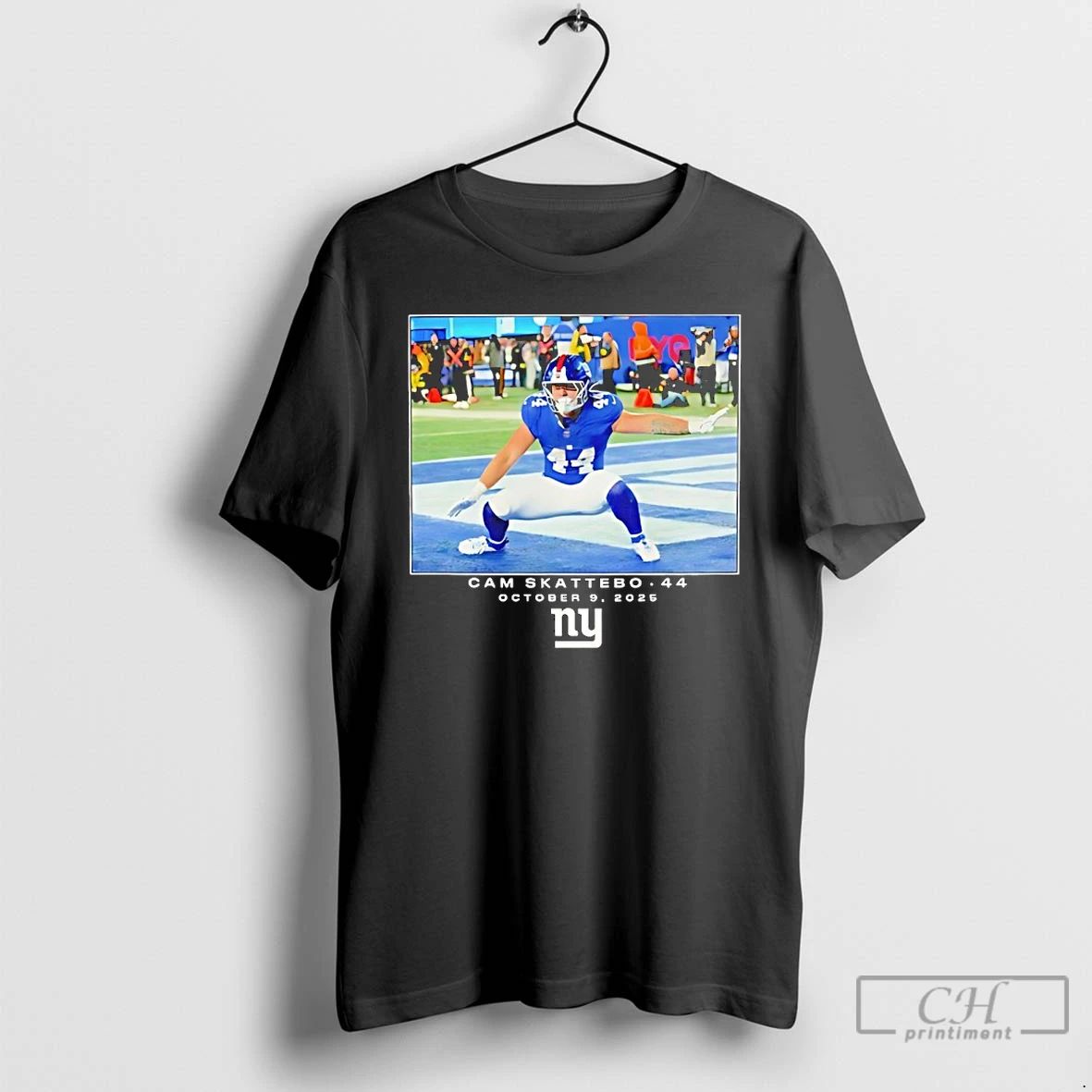 Classic John Michael Schmitz Wearing Cam Skattobo 44 Giants October 9 2025 Moment T Shirts