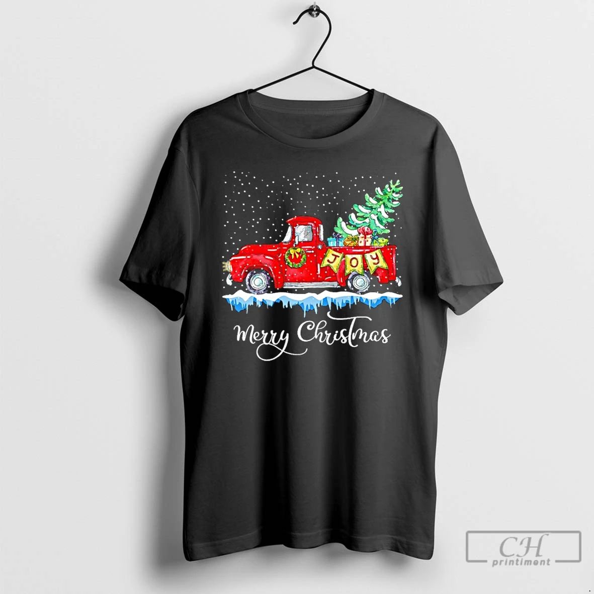 Premium Car Joy Tree Merry Christmas T Shirts