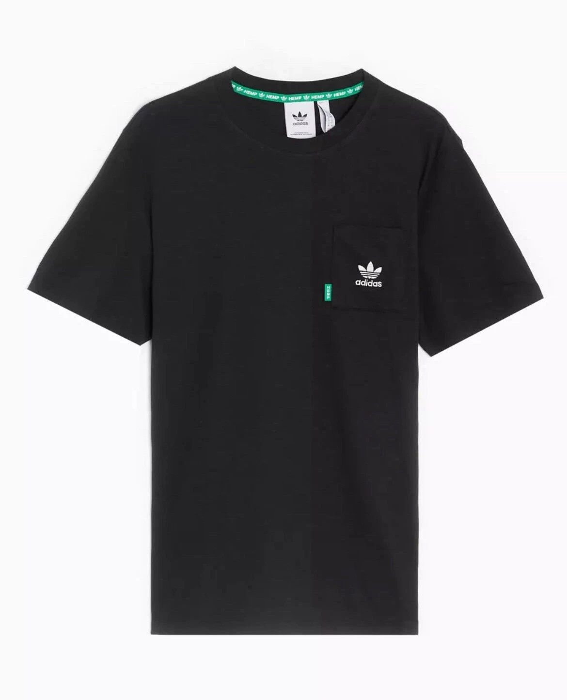 Adidas Originals Essentials Made With Hemp T Shirt ‘Black’ - Size Large (L)