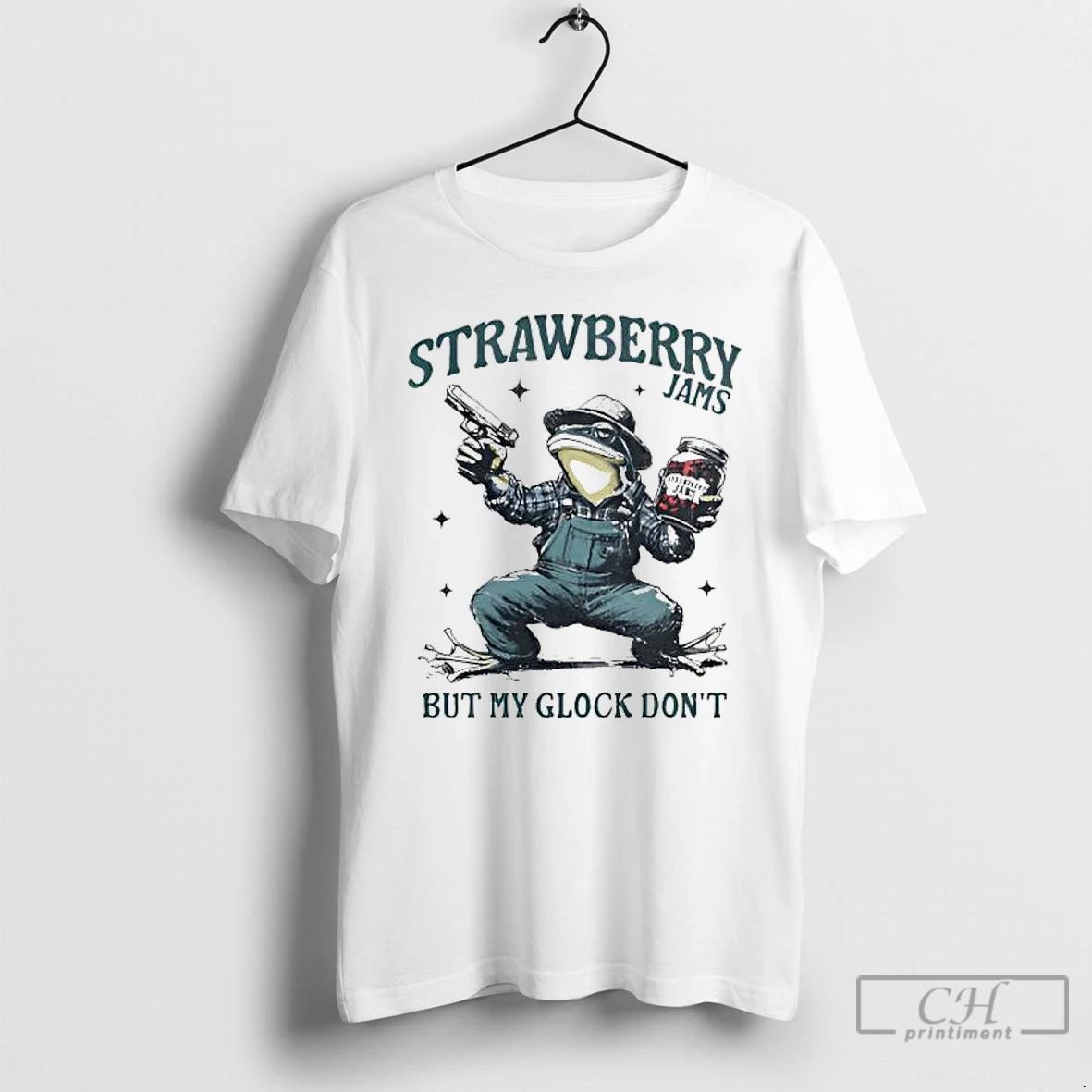 Premium Frog Strawberry Jams But My Glock Dont T Shirts