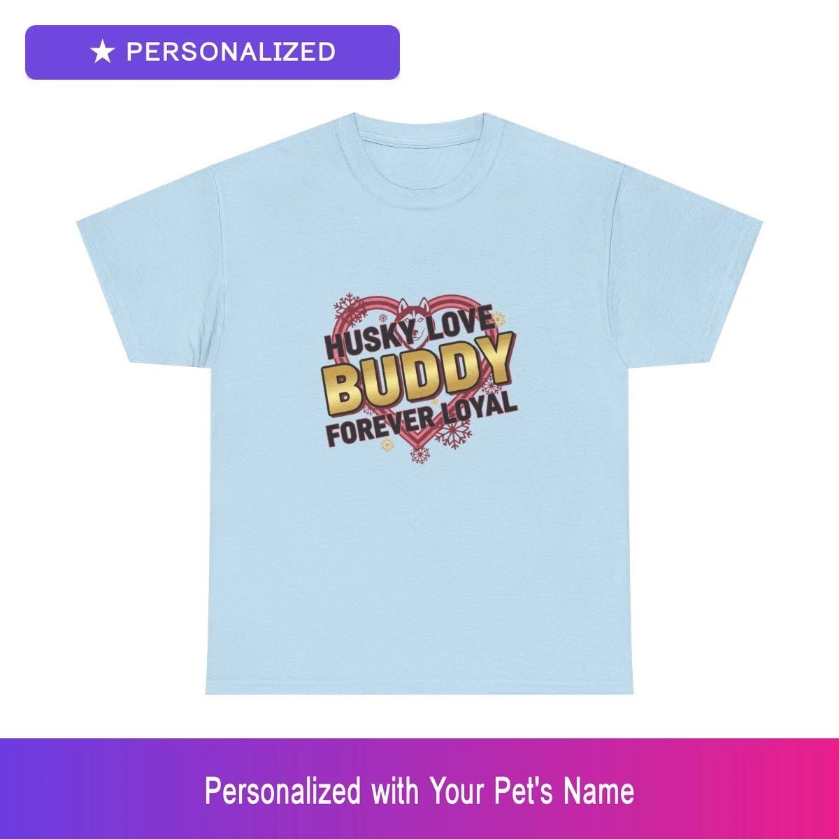 Custom Husky Pet Lover Shirt Personalized Name Unisex Mens Womens Dog Owner