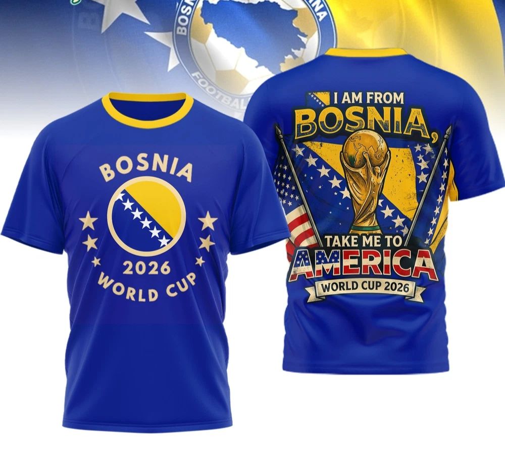 Bosnia and Herzegovina Premium World Cup 2026 AOP T-Shirt