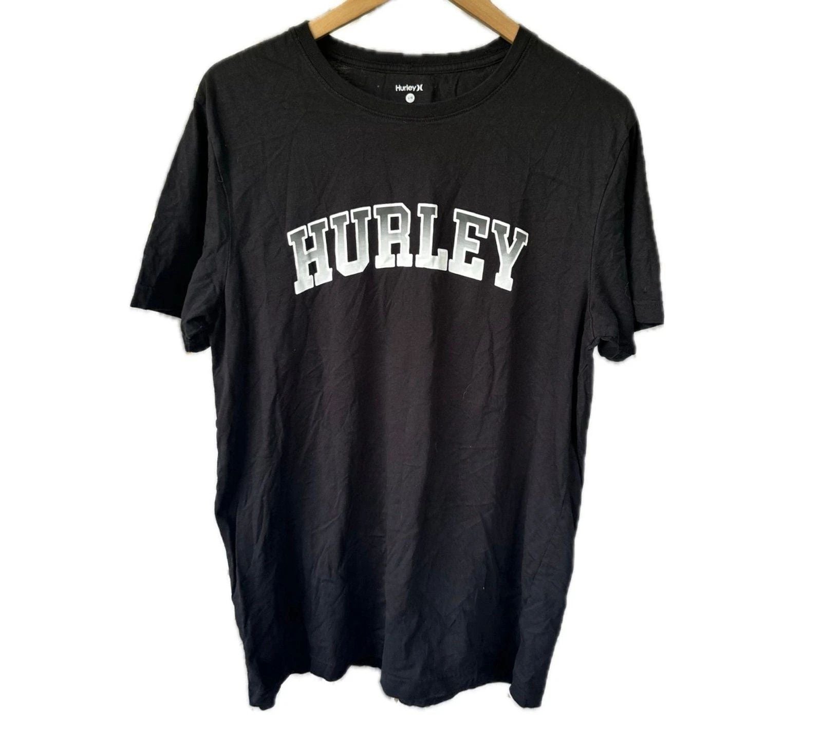 Hurley Men's Signature 100% Cotton Ombre Graphic Tee Shirt Casual Surf Essential