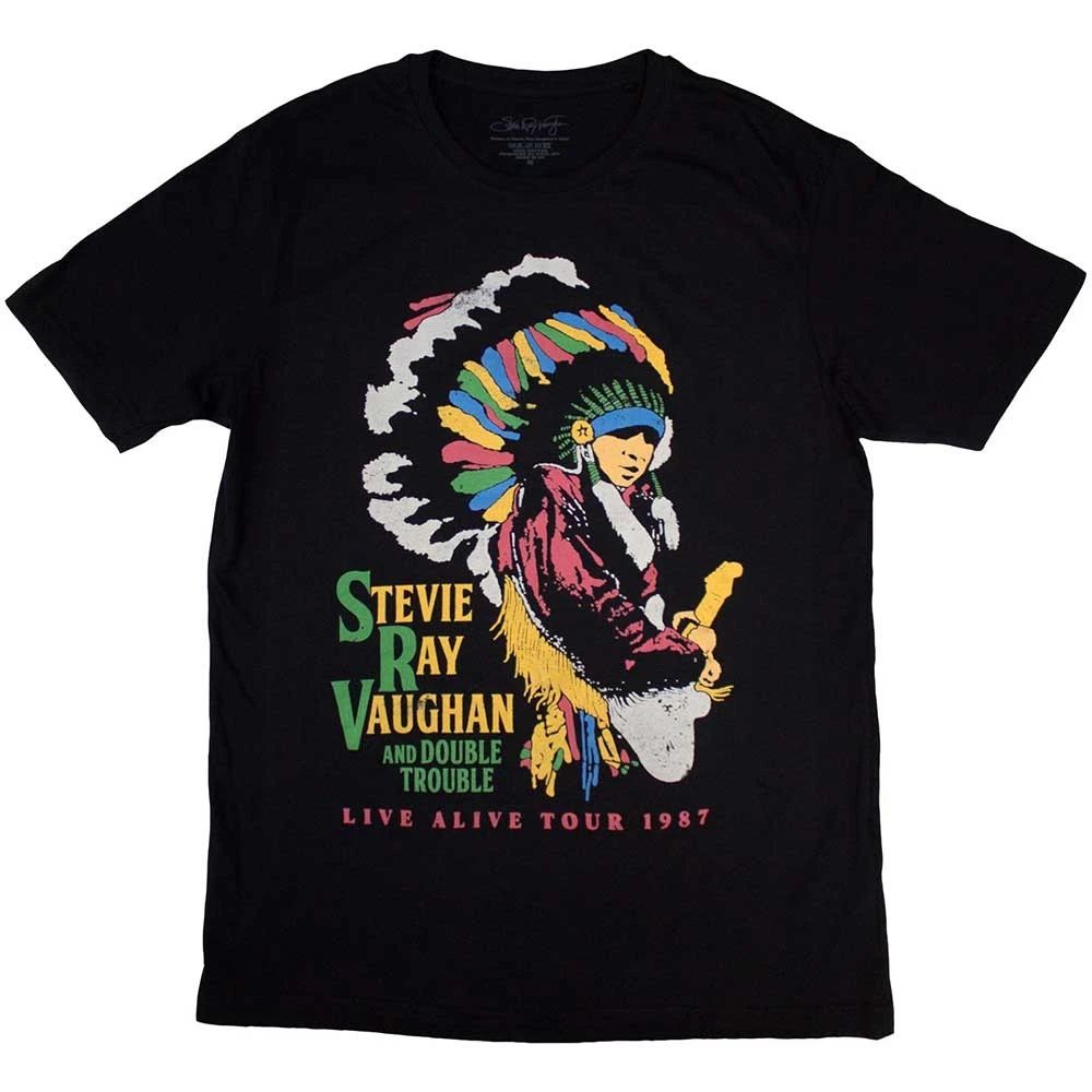 Stevie Ray Vaughan Double Trouble Official T-Shirt Mens