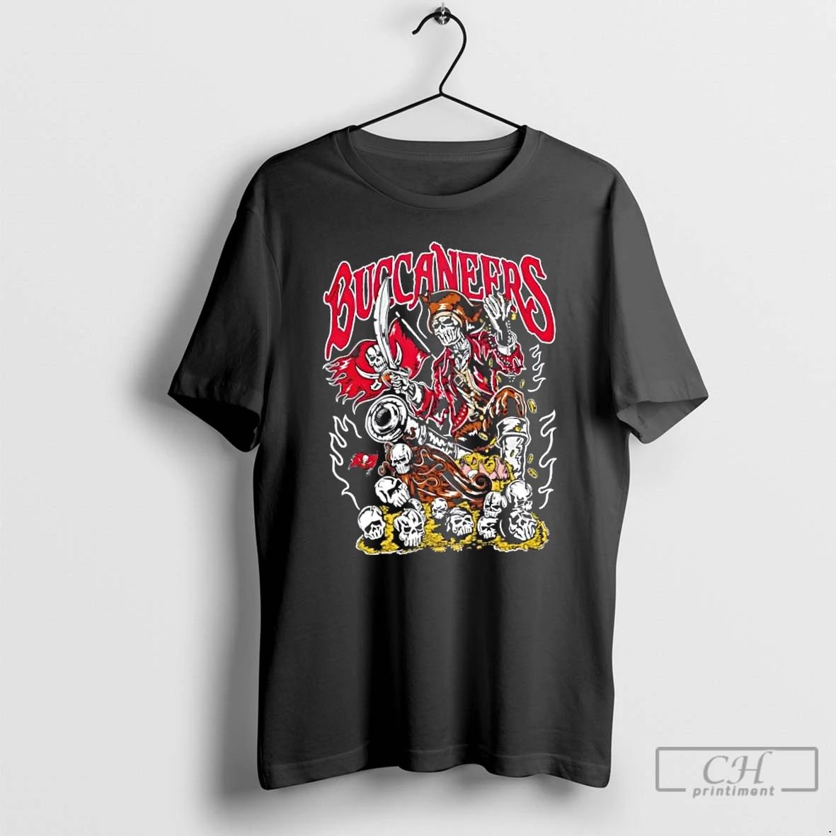 Classic Treasures Of The Bay Tampa Bay Buccaneers Football Fire Graphic T Shirts