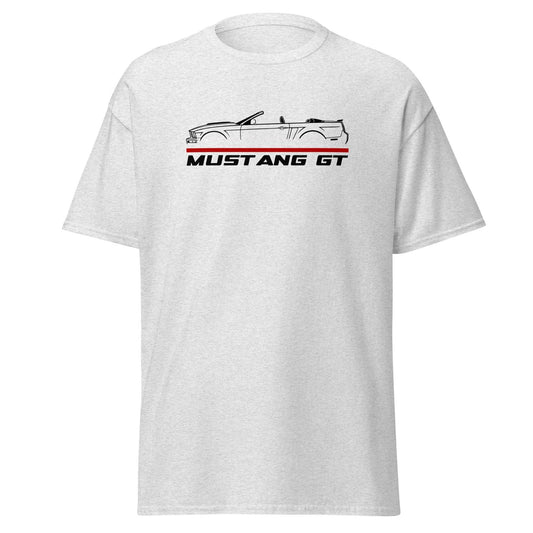 Premium T-Shirt For Ford Mustang GT Convertible 2007 Car Fans Birthday Gift Tee