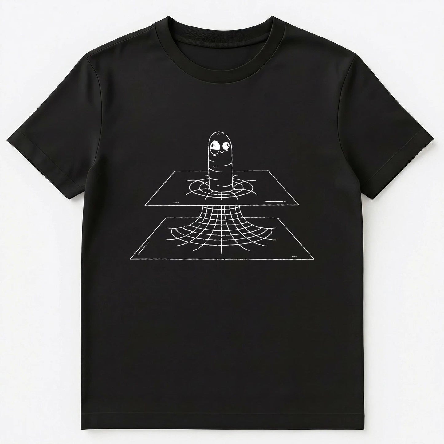 Funny Sci Fi Physics Worm Hole Wormhole Pun Unisex T-Shirt