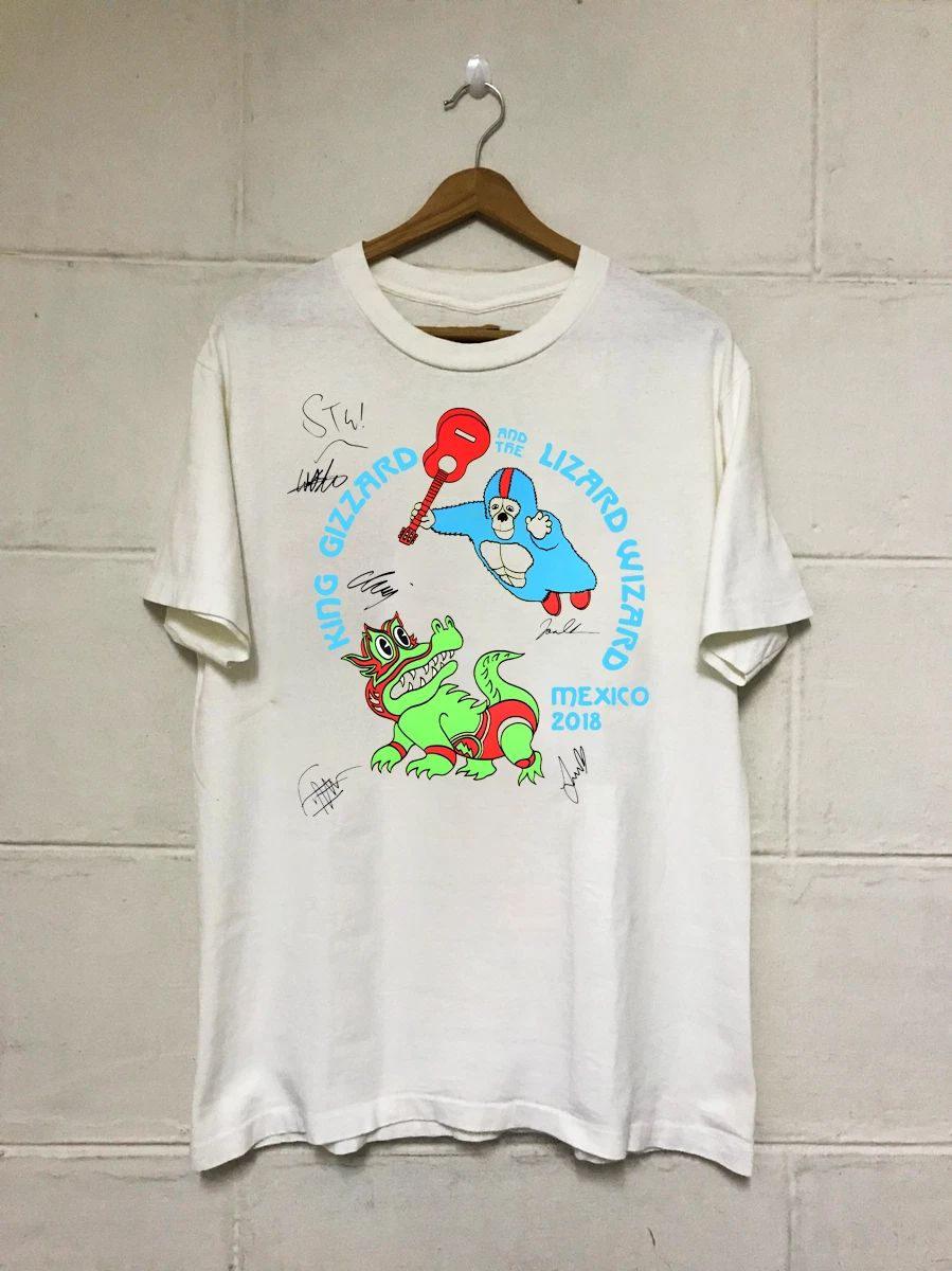Vtg King Gizzard & The Lizard Wizard Signed Shirt Unisex Concert S to 5XL BO403