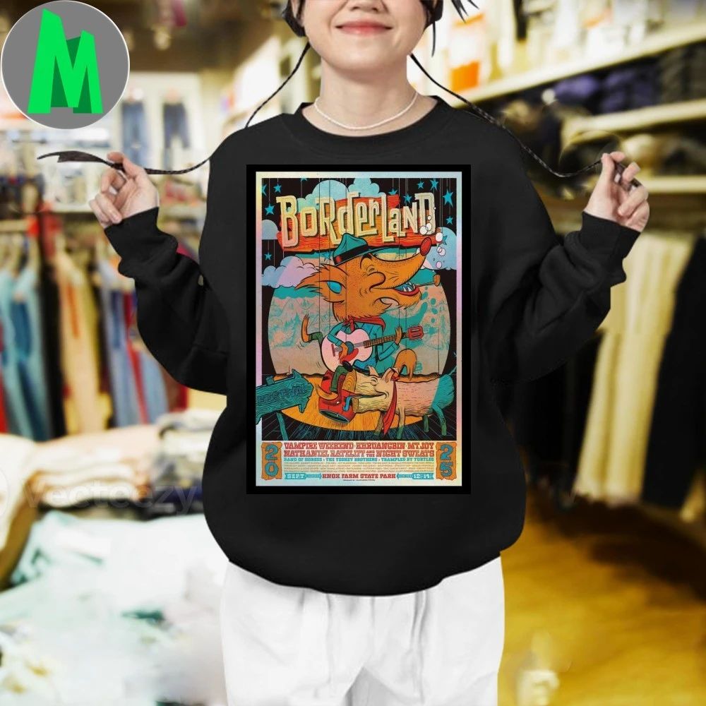 2025 E. Aurora New York Borderland Festival Poster Foil Shirt