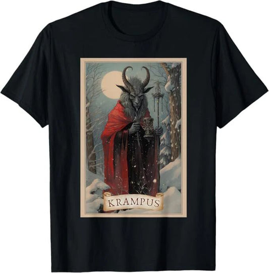 Merry Krampus Christmas Xmas Horror Ugly Sweater Evil Pajama T-Shirt