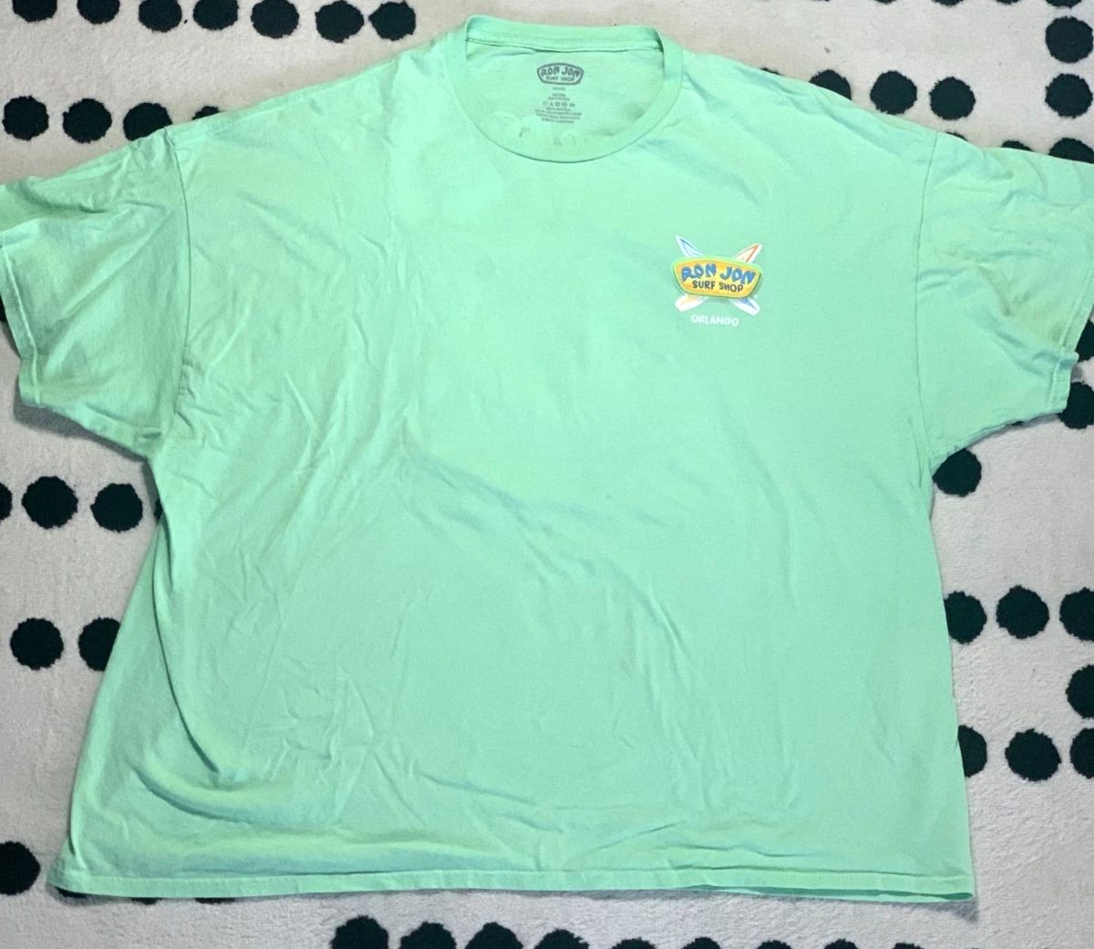 Ron John Surf Shop T-Shirt Mens 4XL Mint Green Orlando Florida Beach Vacation