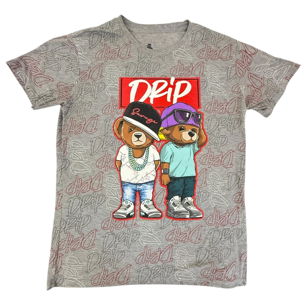 Launder Bailey Apparel Drip Graphic T-Shirt Urban Bear Streetwear Mens Large