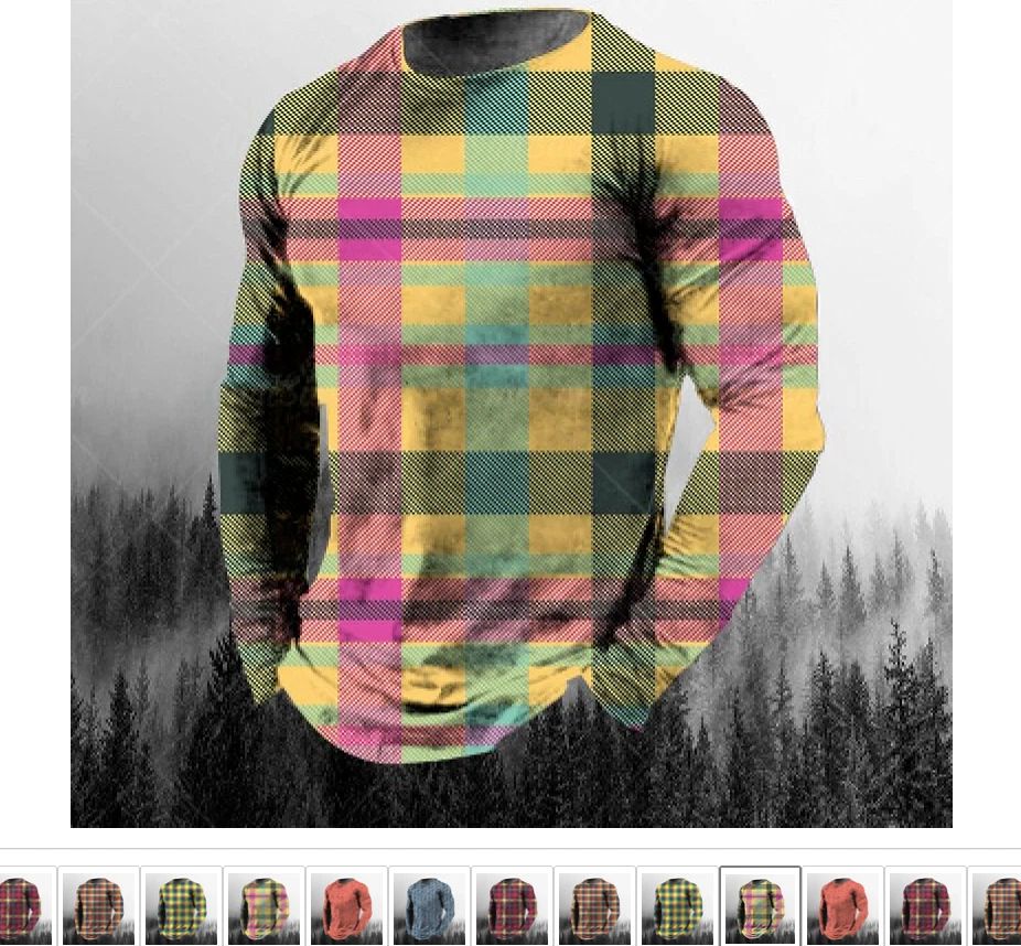 New Long Sleeve Men's T Shirt Pattern T Shirts Clothing Casual REGULAR SIZING