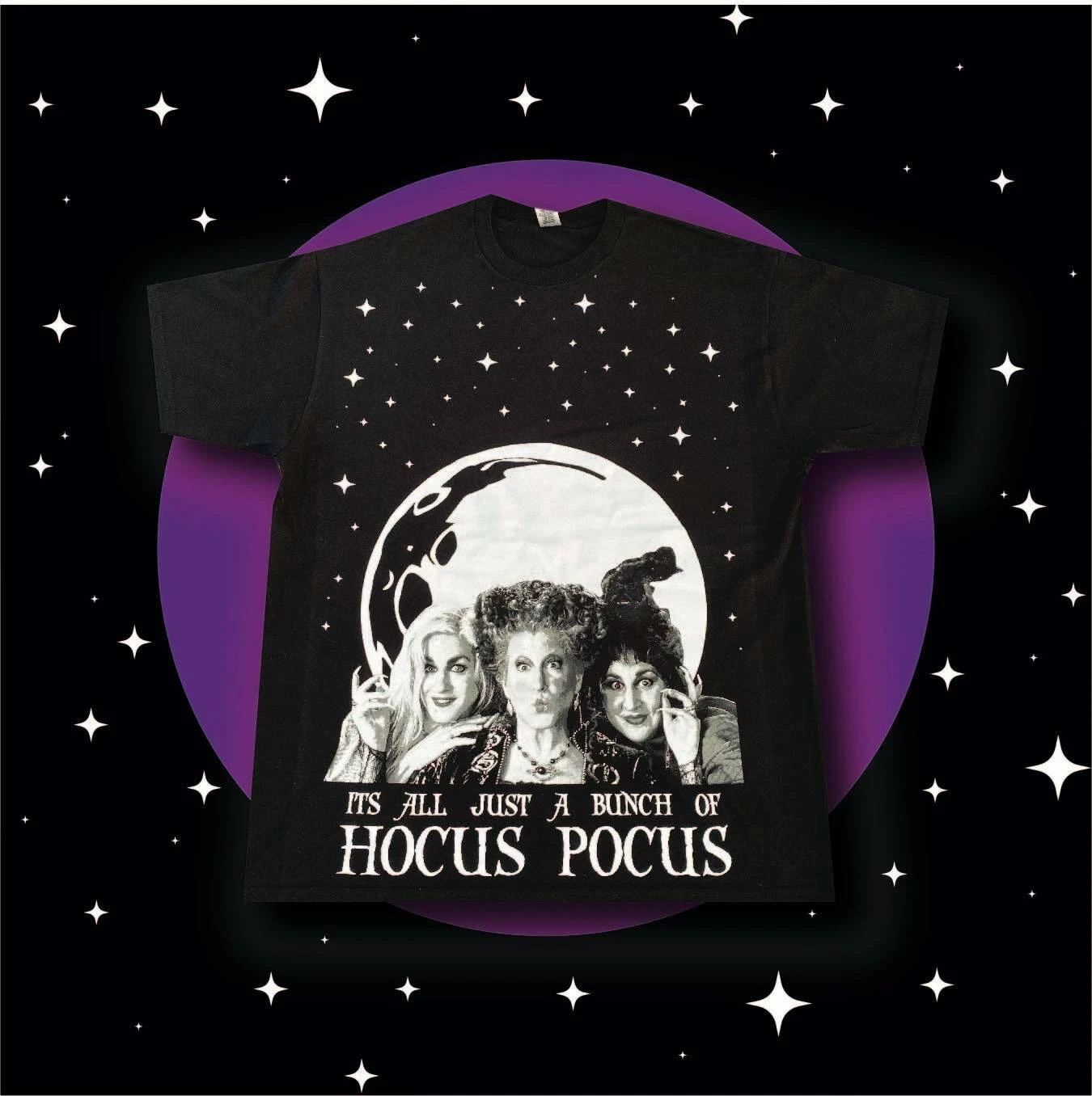 Hocus Pocus Modern Bootleg Oversize Print Shirt - XL