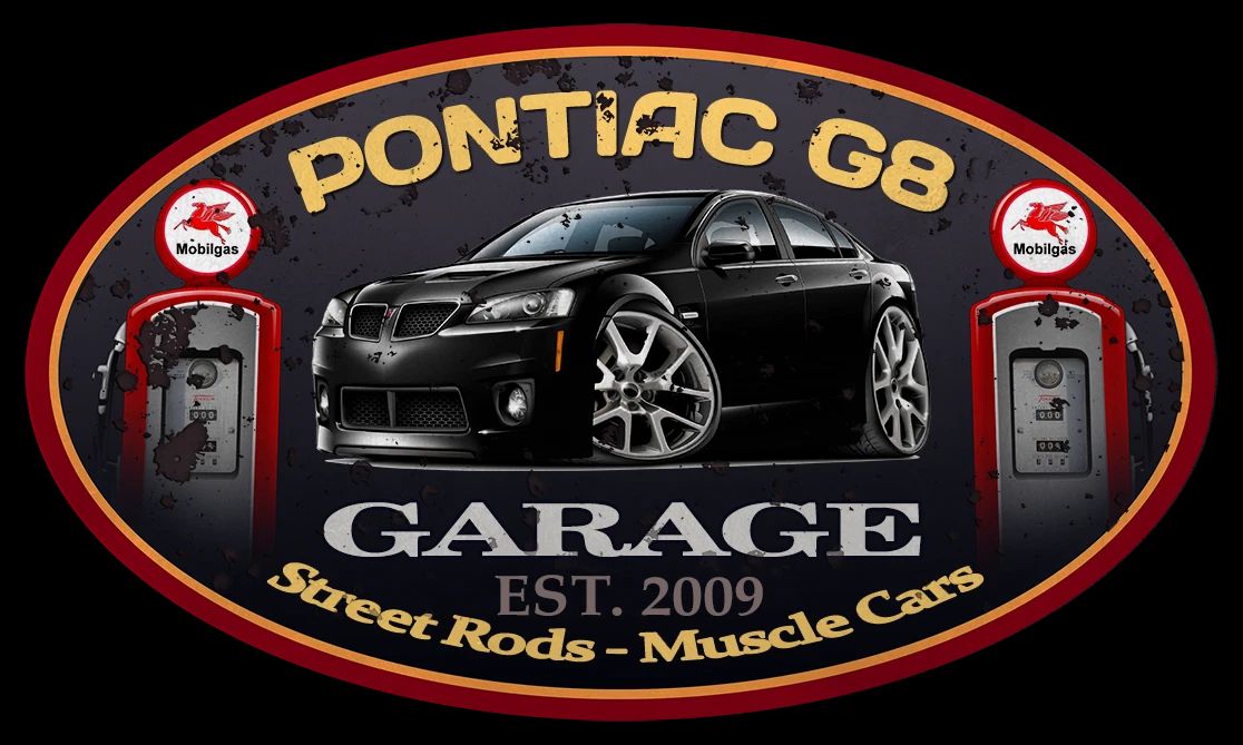 Pontiac G8 GXP Classic Garage Sign Wall Art Graphic Sticker