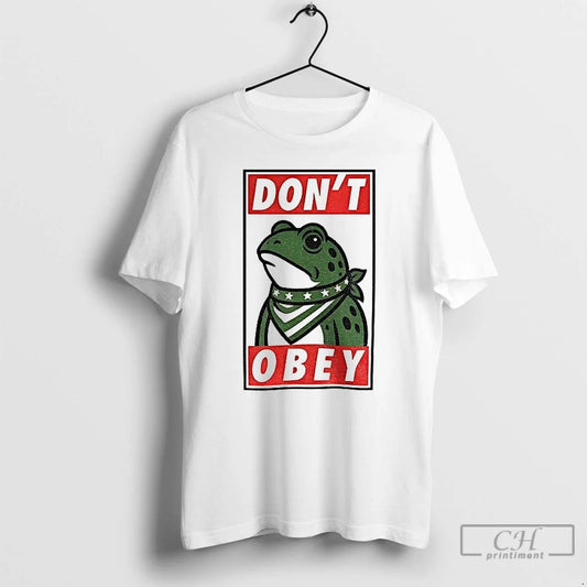 Classic Dont Obey Portland Frog America Vintage T Shirts