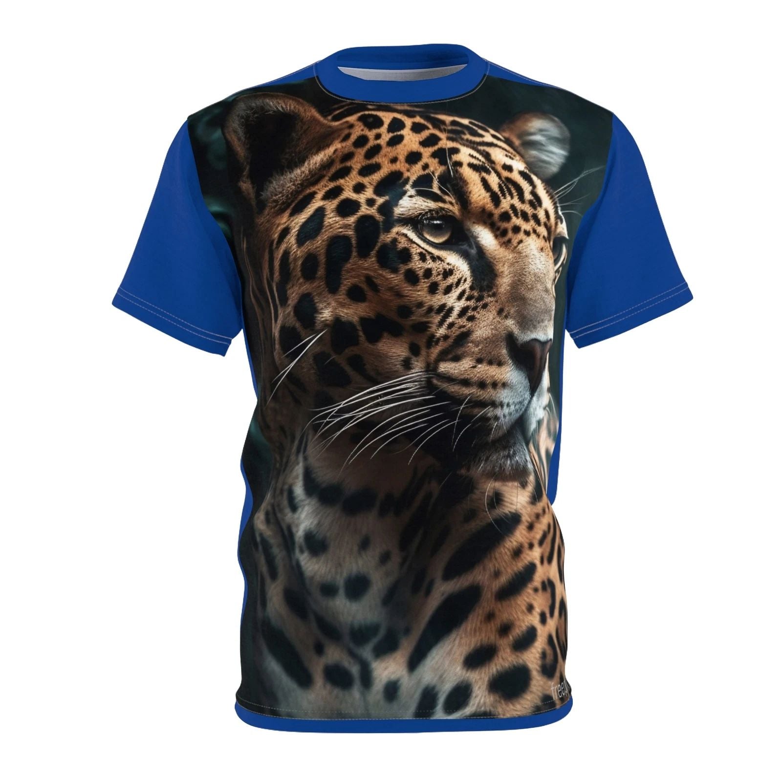 Leopard Edition Trendy Animal Print Shirt I Love Hunza |  | Dark blue Color