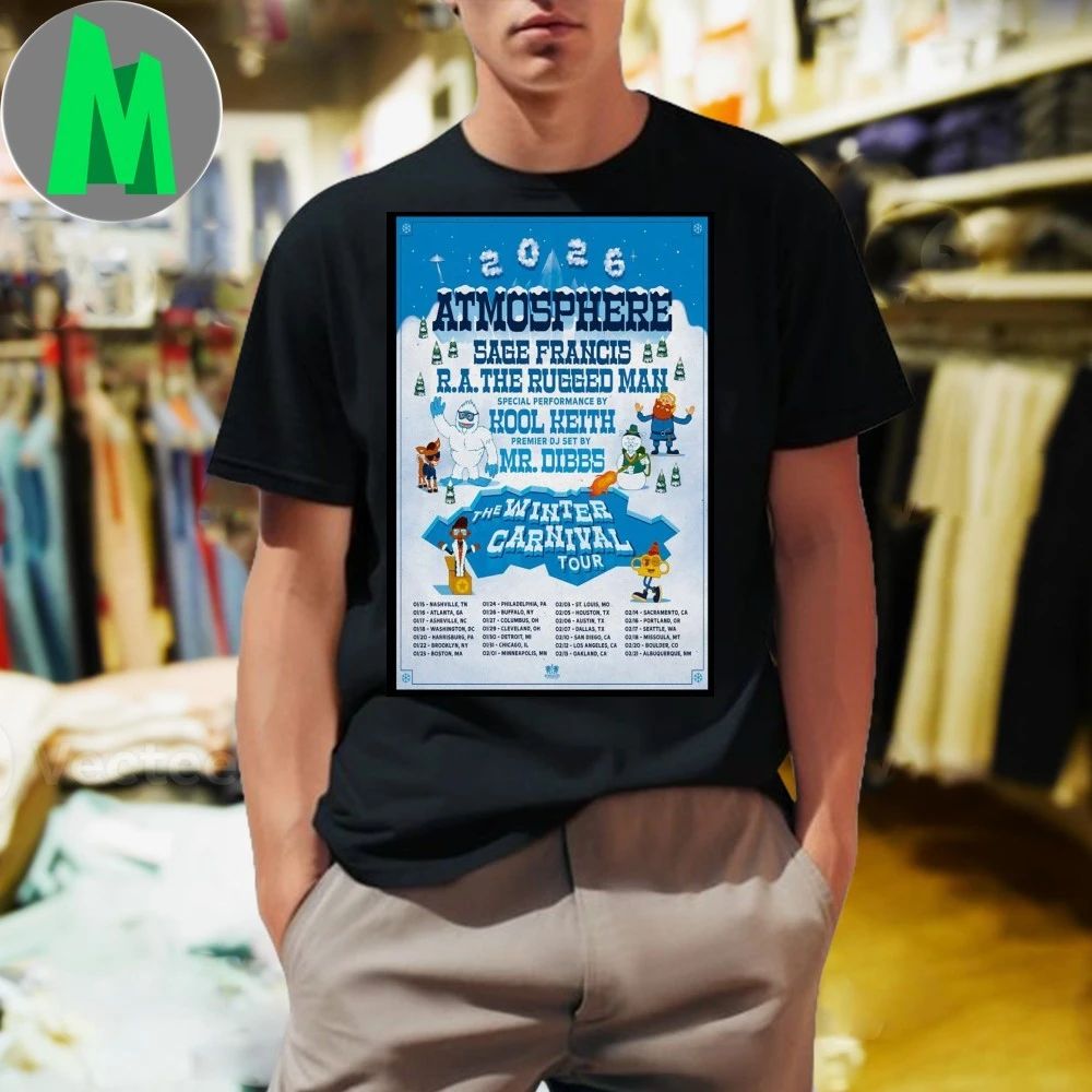 Original Atmosphere The Winter Carnival Tour Jan + Feb 2026 Poster Shirt