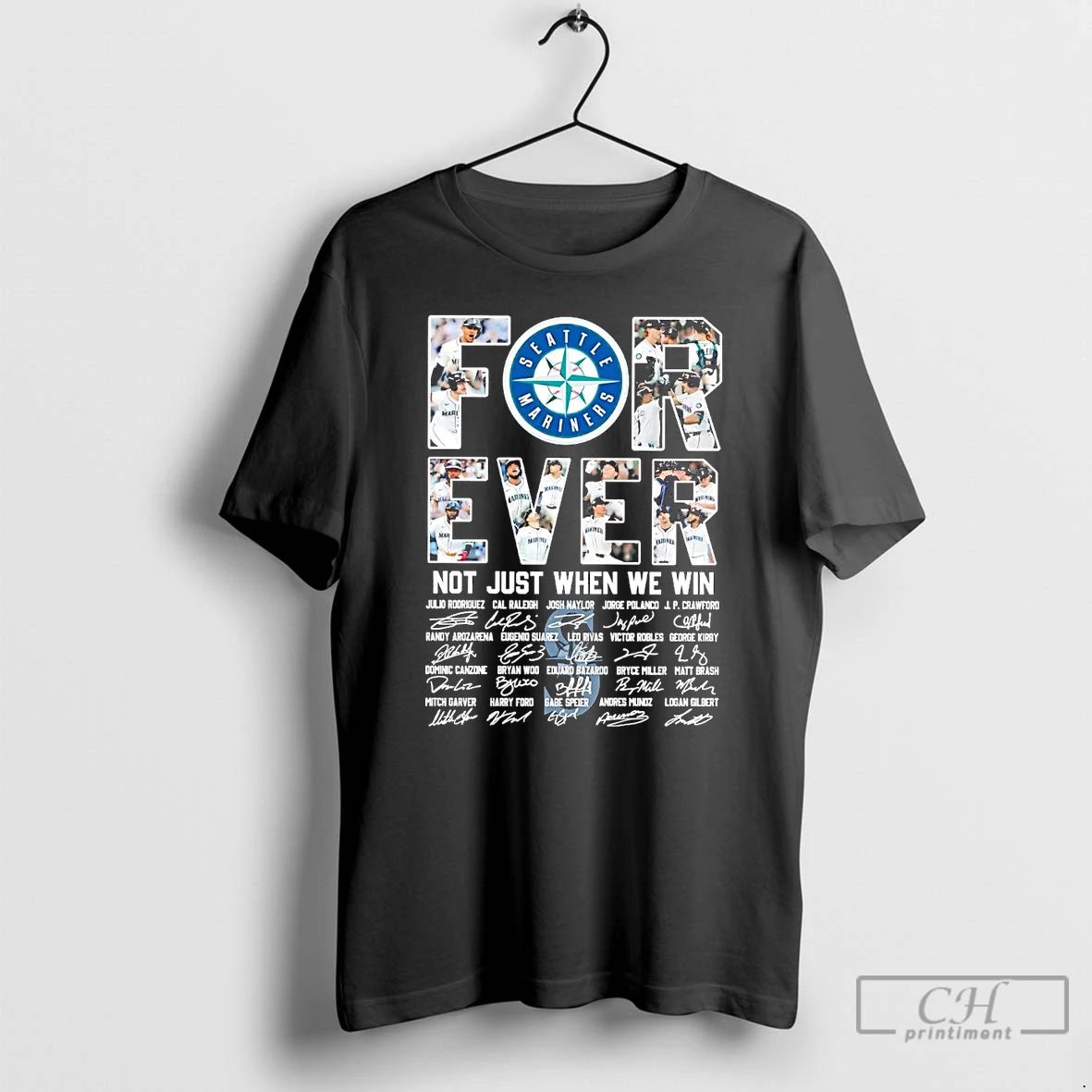 Classic Seattle Mariners Forever Not Just When We Win Team Players T Shirts