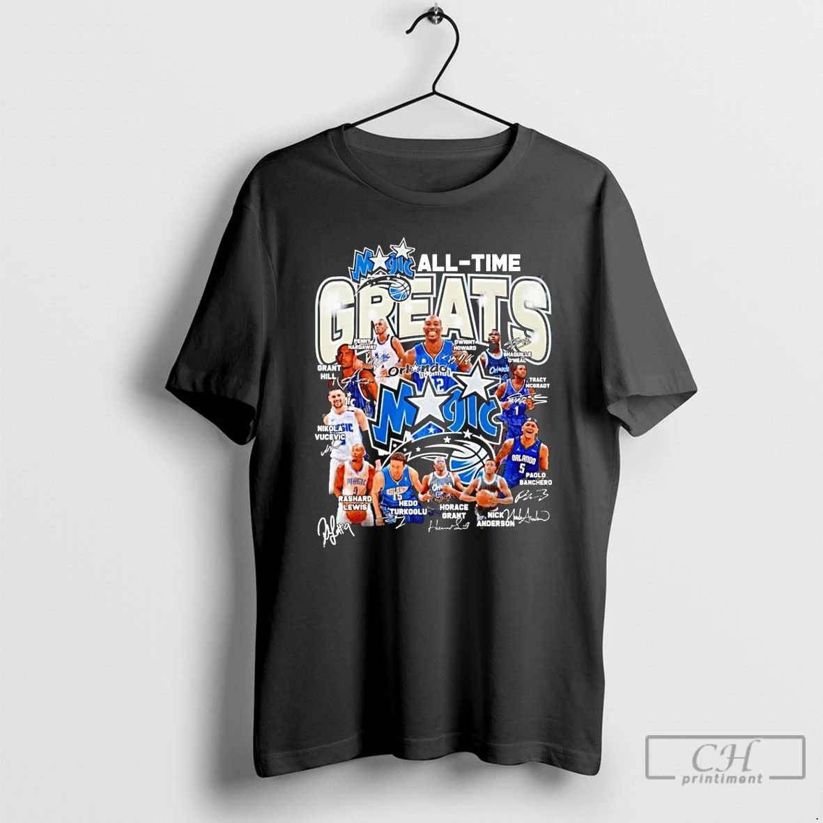 Classic Orlaondo Magic All Time Greats Signature T Shirts