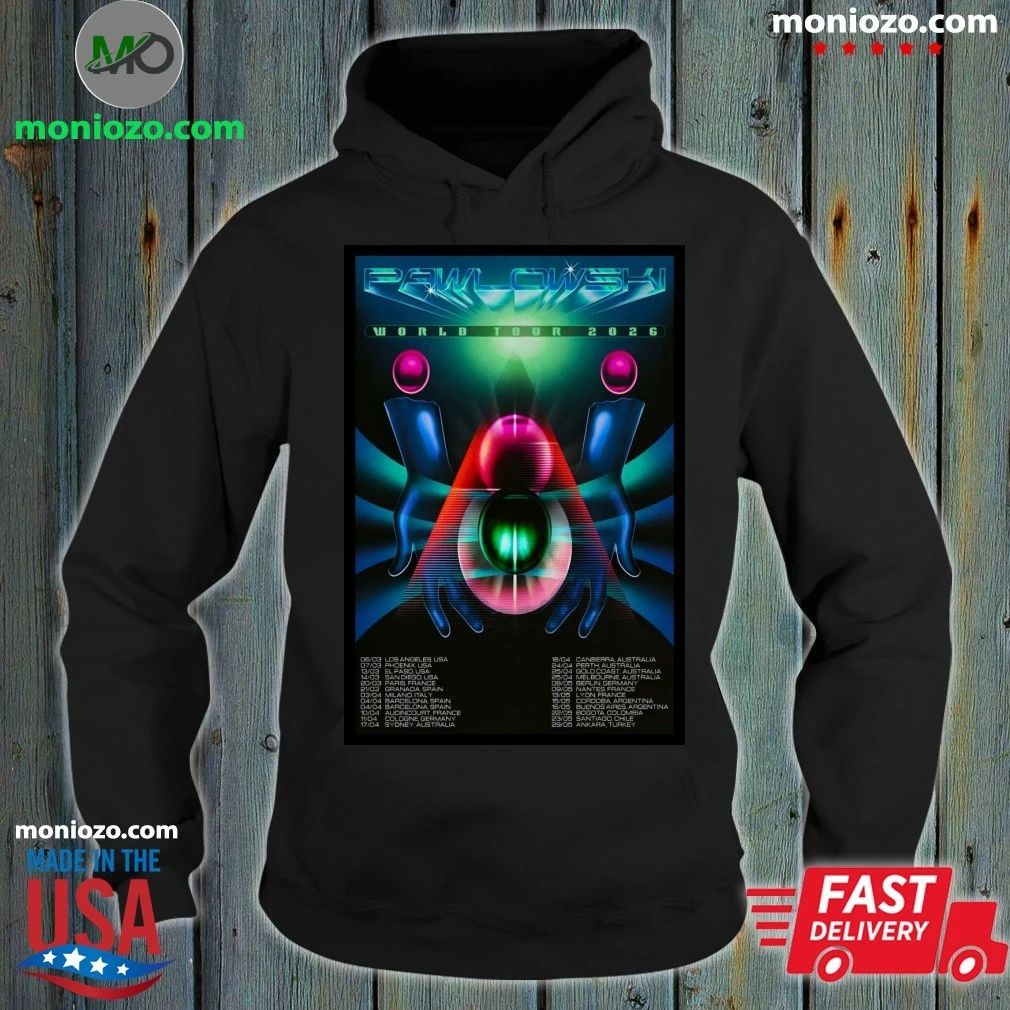 Original Pawlowski World Tour 2026 Poster T-shirt