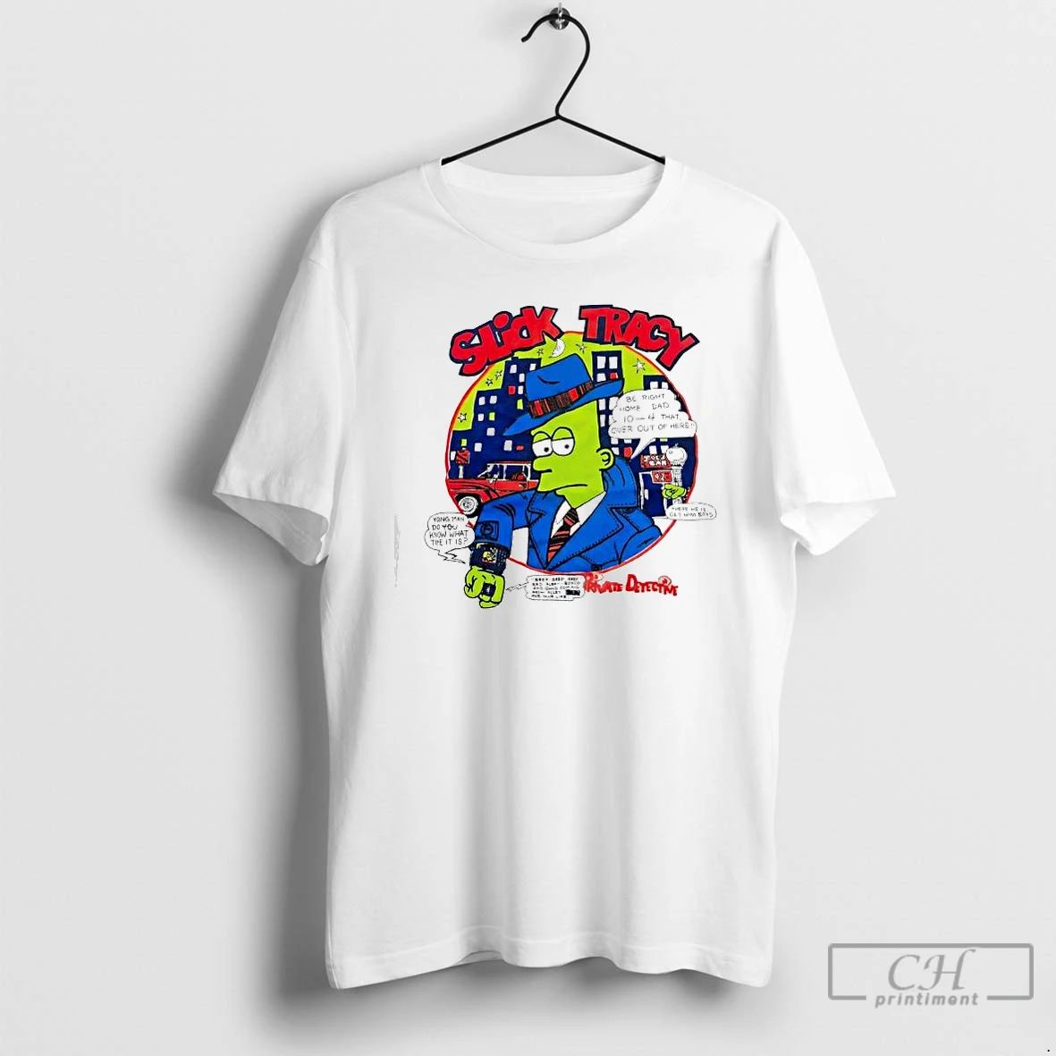 Premium Bart Simpson Slick Tracy T Shirts