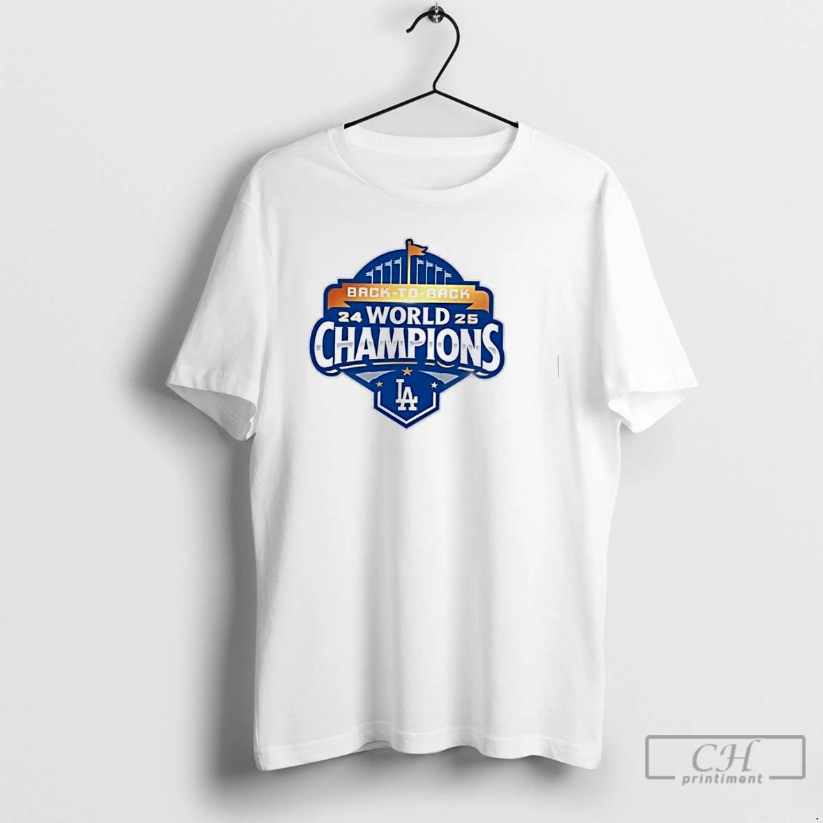 Premium La Dodgers Celebration Champions Back To Back T Shirts
